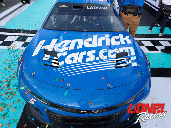 KYLE LARSON 2025 HENDRICKCARS.COM HOMESTEAD RACED WIN 1:24 ELITE PREMIER DIECAST