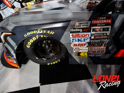 COREY HEIM 2026 FRONTLINE DARLINGTON RACED WIN 1:64 ARC DIECAST