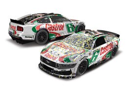 BRAD KESELOWSKI 2024 CASTROL THROWBACK DARLINGTON RACED WIN 1:24 ELITE DIECAST