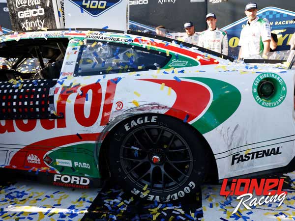 BRAD KESELOWSKI 2024 CASTROL THROWBACK DARLINGTON RACED WIN 1:24 ELITE PREMIER EDITION DIECAST