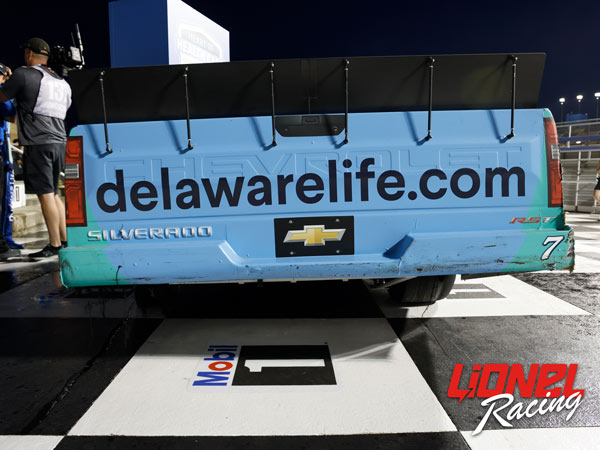 CARSON HOCEVAR 2025 DELAWARE LIFE KANSAS RACED WIN 1:64 ARC DIECAST