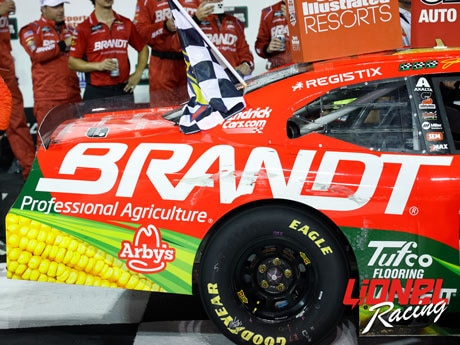 JUSTIN ALLGAIER 2026 BRANDT NASHVILLE RACED WIN 1:24 ARC DIECAST