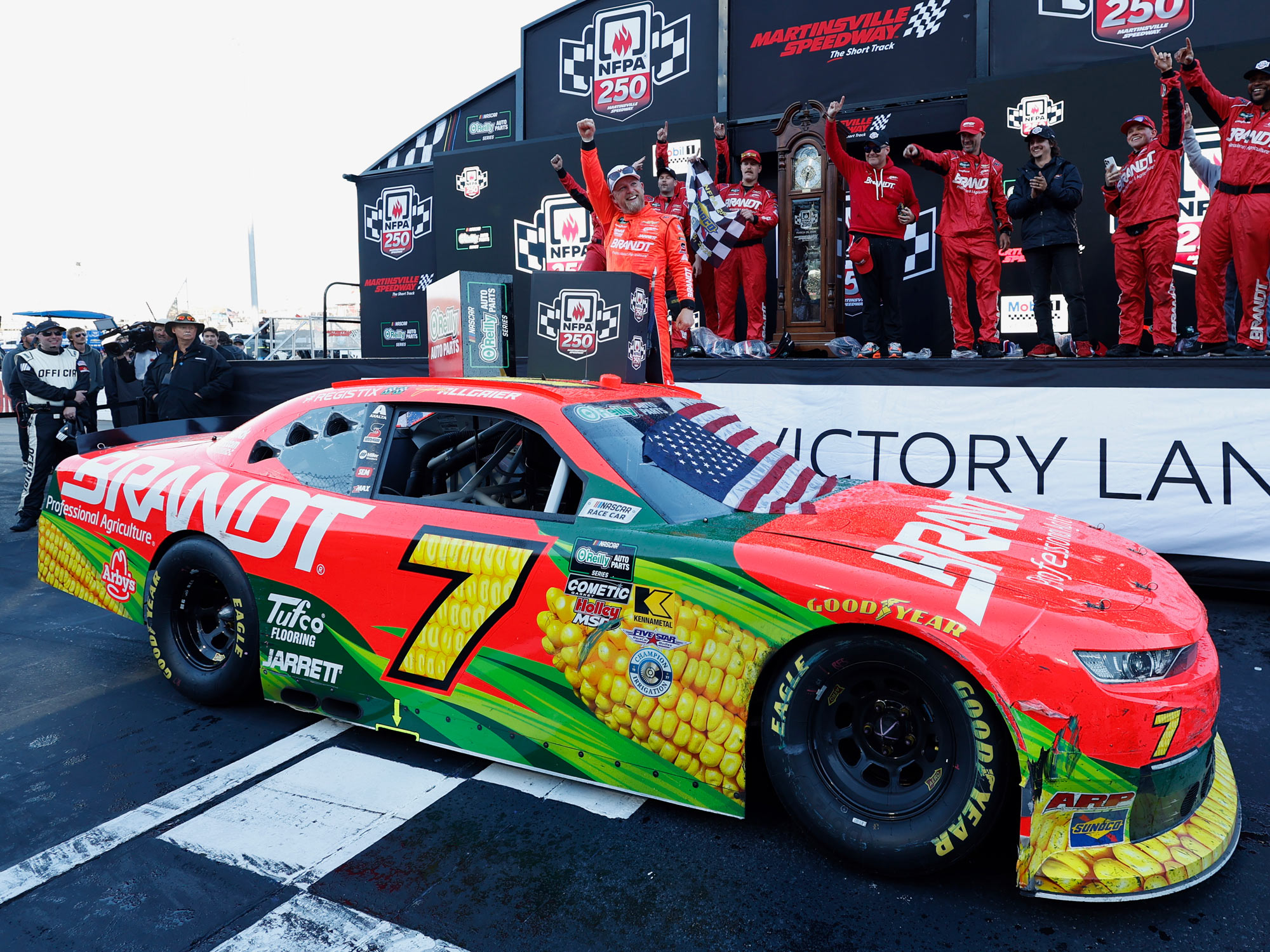 JUSTIN ALLGAIER 2026 BRANDT MARTINSVILLE RACE WIN 1:24 AUTOGRAPH