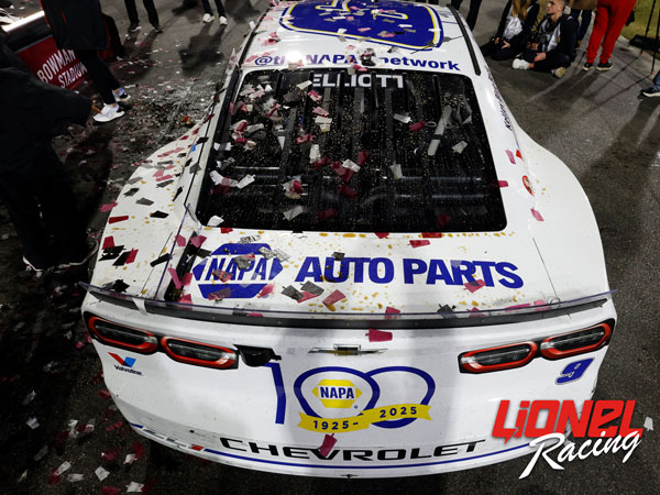 CHASE ELLIOTT 2025 COOK OUT CLASH RACED WIN 1:24 COLOR CHROME ARC DIECAST