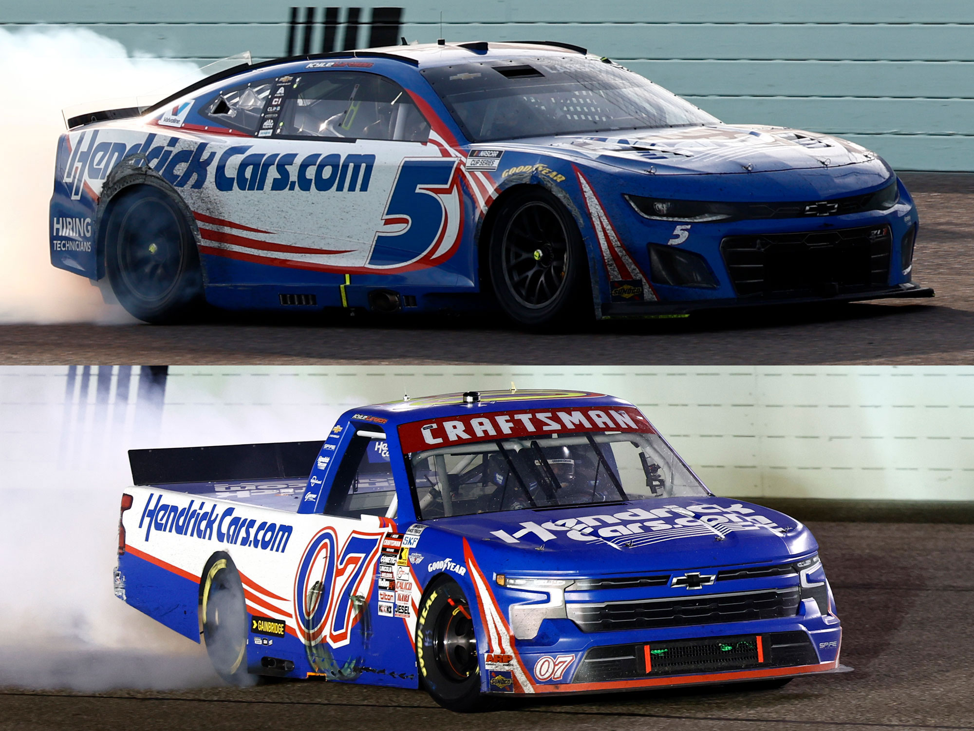 KYLE LARSON 2025 HENDRICKCARS.COM HOMESTEAD RACED WIN 2 PACK 1:24 ARC DIECAST