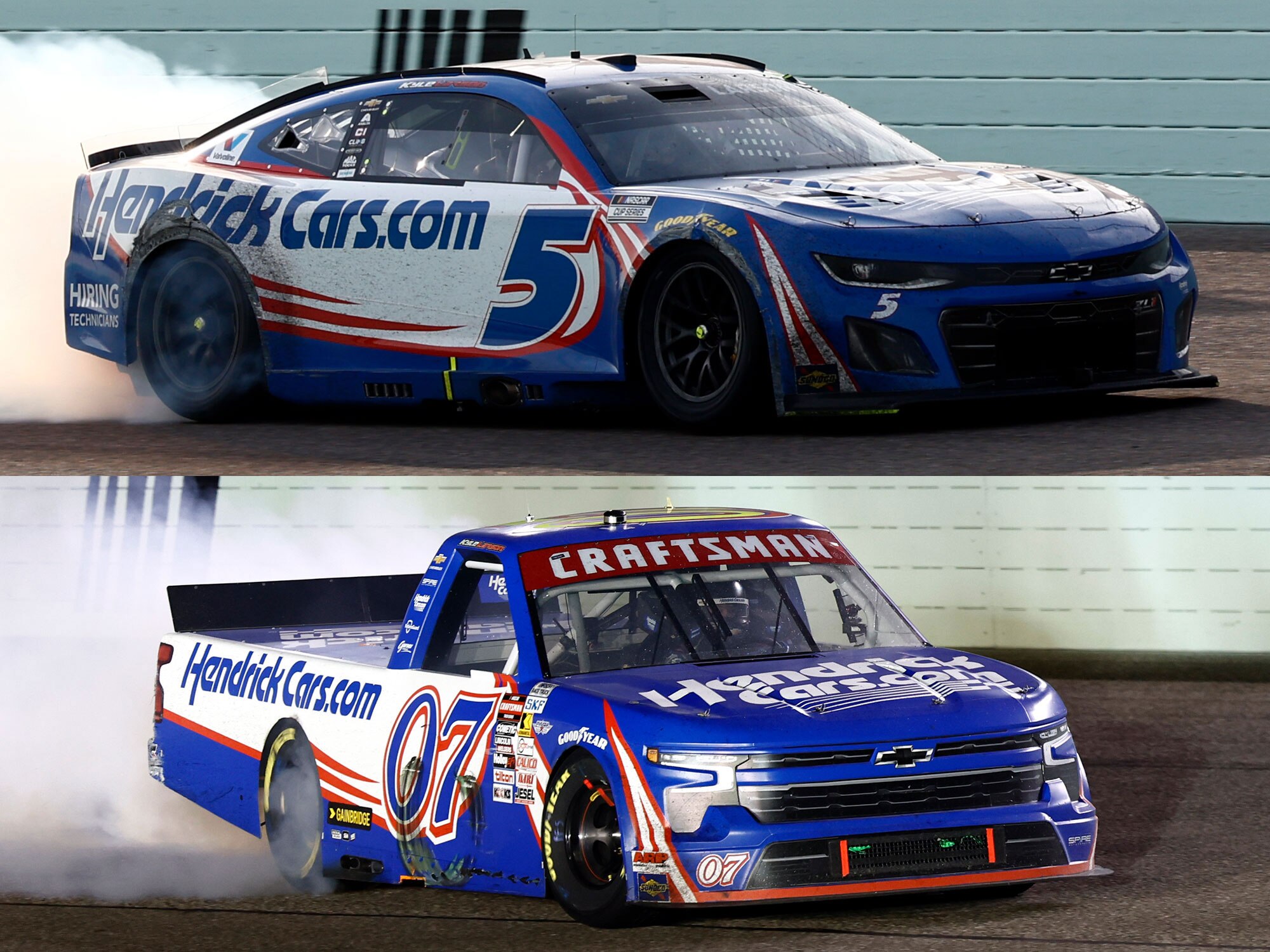 KYLE LARSON 2025 HENDRICKCARS.COM HOMESTEAD RACED WIN 2 PACK 1:64 ARC DIECAST