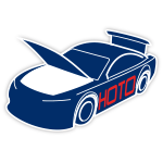 a blue and white logo